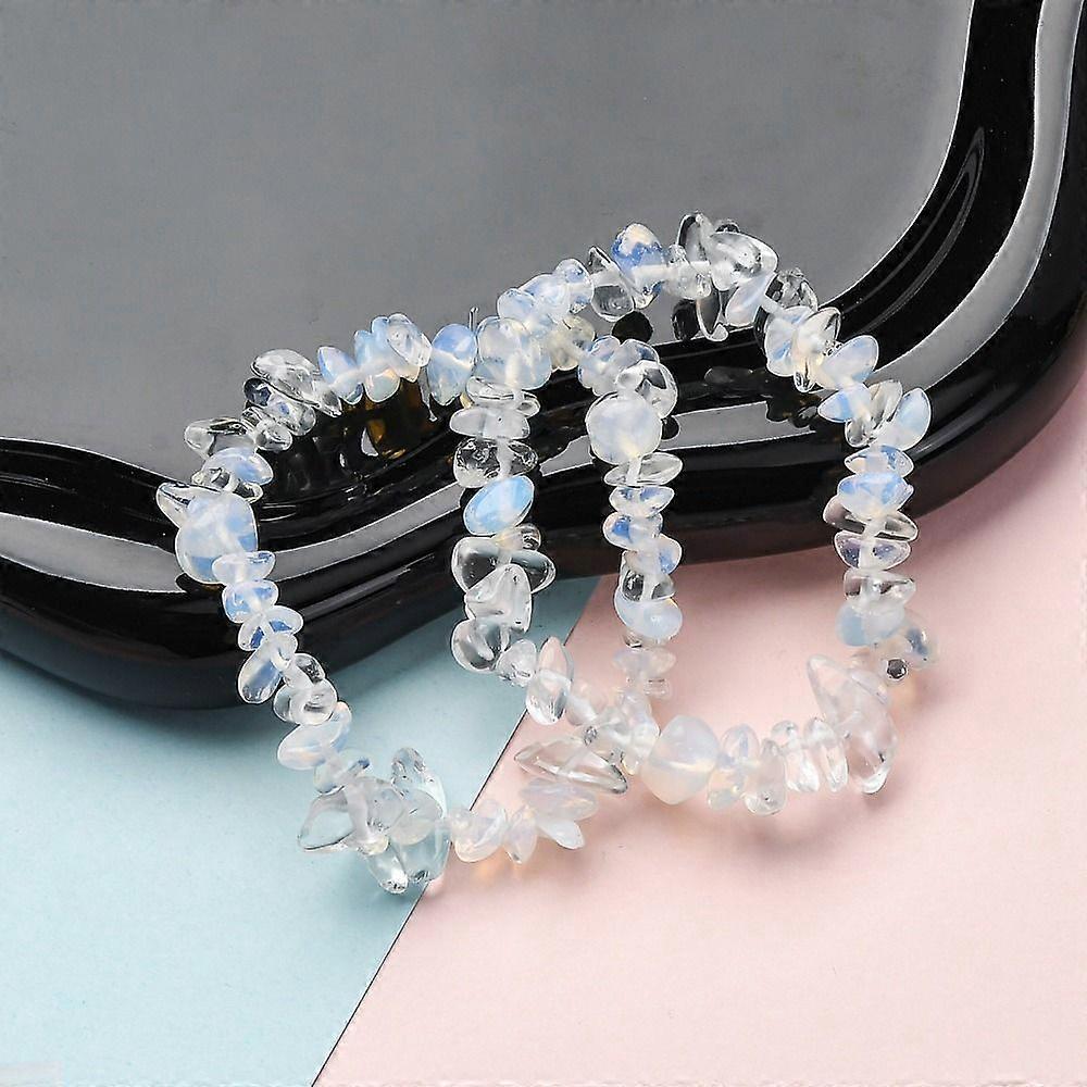 Unisex Chip Opalite Beaded Stretch Bracelets Inner Diameter: 1-3/4~2 inch(4.5~5cm)