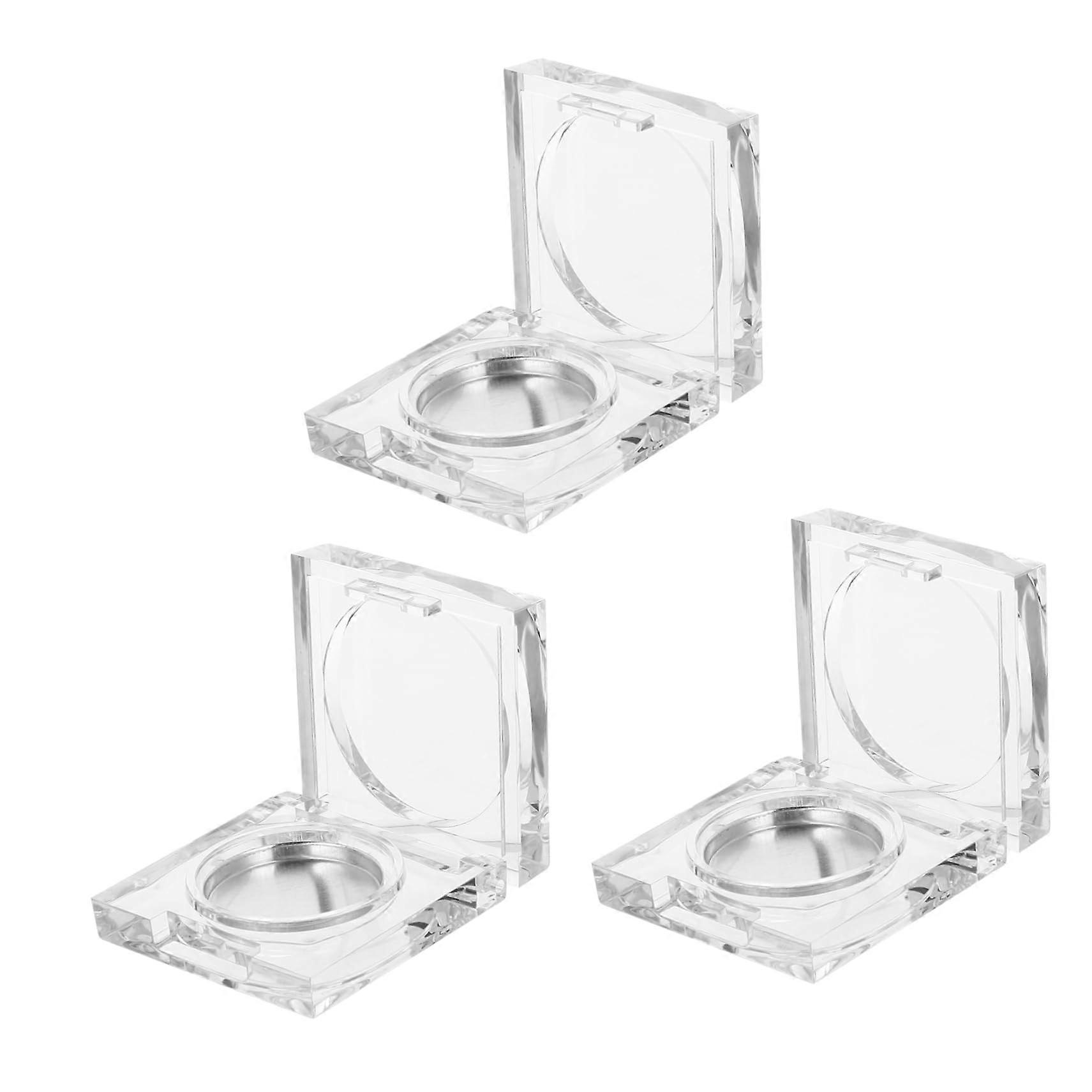 Eyeshadow Palette Case with 6pcs Square Refillable Trays for Travel Blusher and Eyeshadow Storage