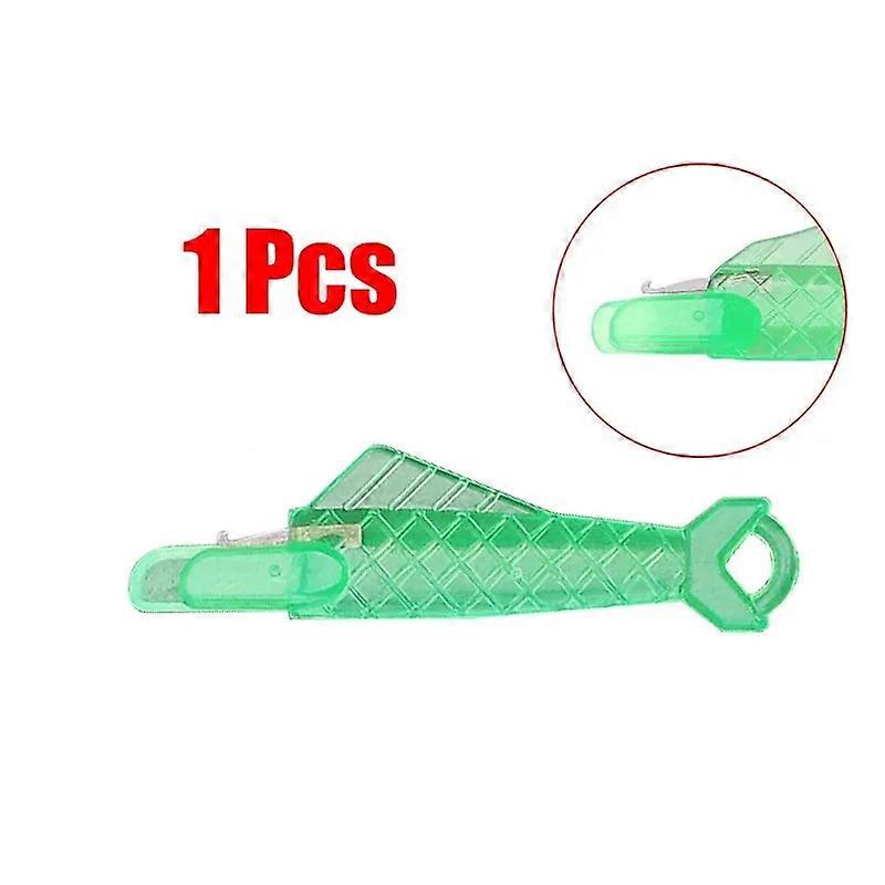 1/10/40pcs Quickly Auto Needle Threader DIY Sewing Tools Green Fish Threader Home Hand Machine Sewing Automatic Thread Device