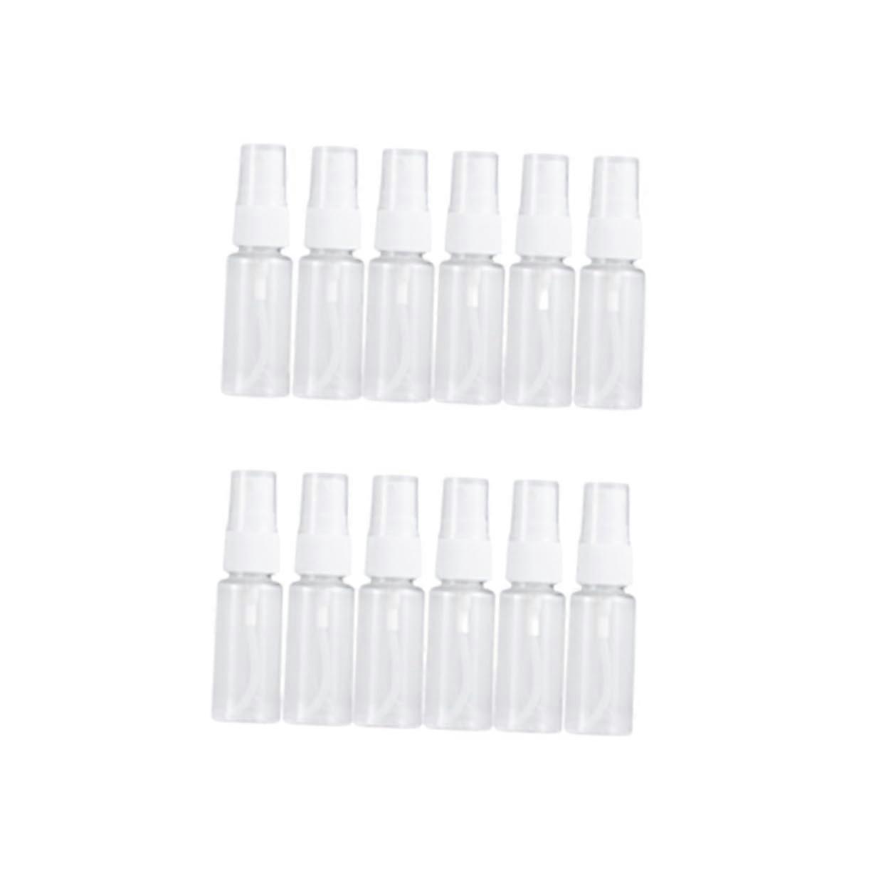 12Pcs Transparent Travel Spray Bottles Refillable Perfume Atomizer with Fine Mist Pump for Makeup