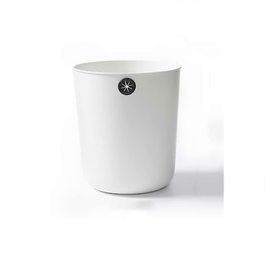 12L Plastic Trash Can Large Capacity Garbage Bin for Kitchen Bathroom Office without Lid