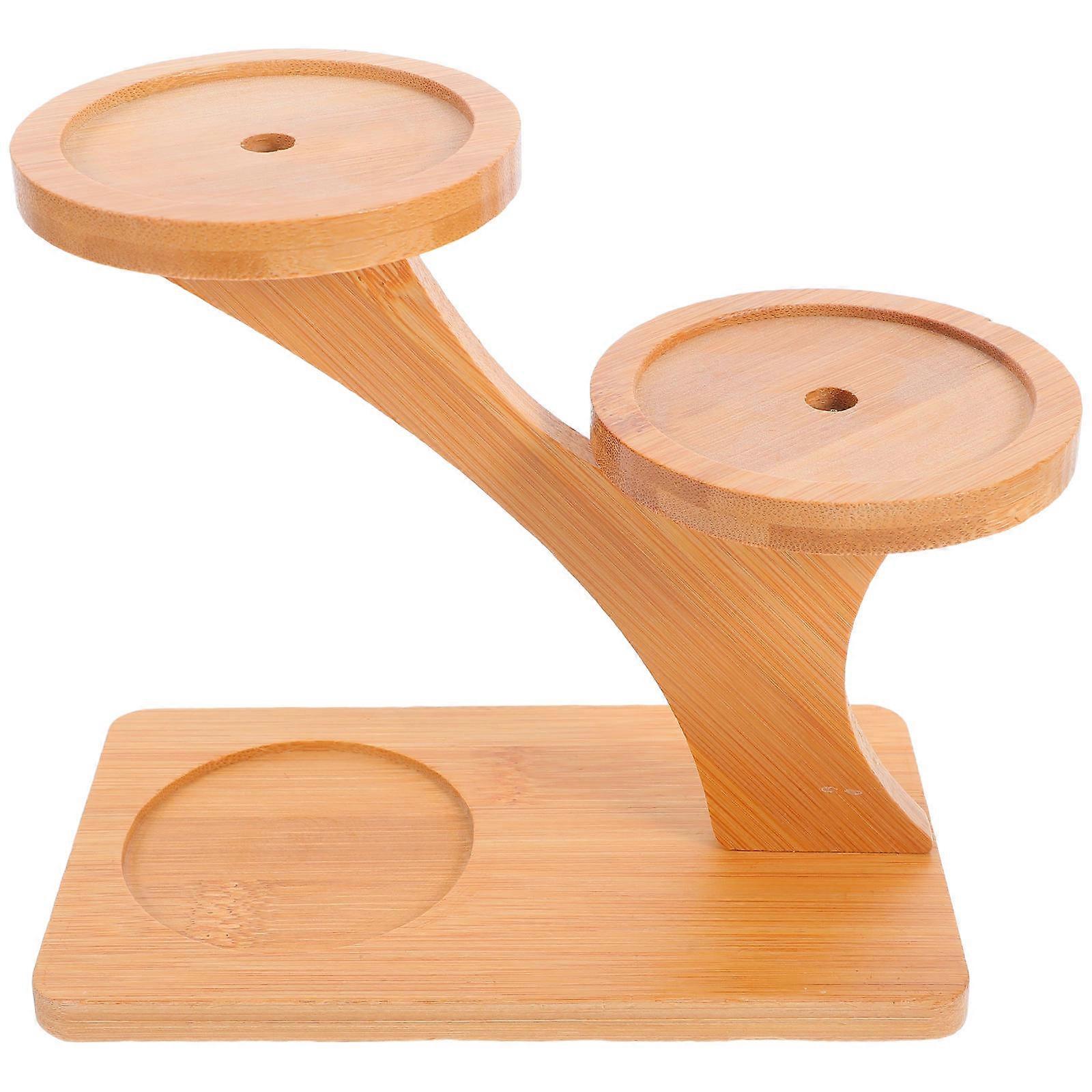 Rustic Bamboo Multi-Layer Flower Stand for Indoor Plants