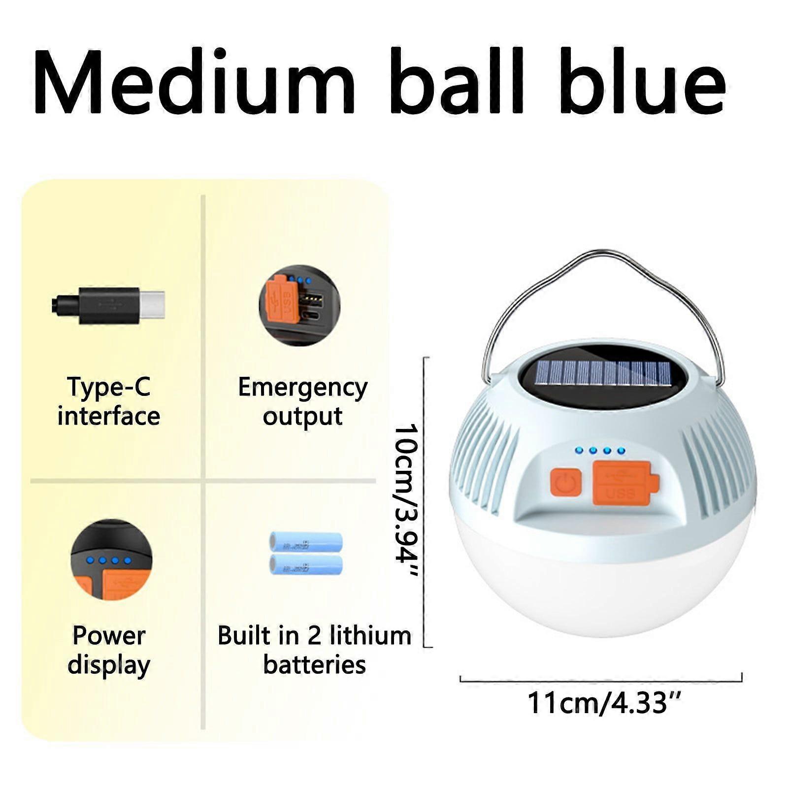 Outdoor Multi-function Spherical Camping Light Portable Strong Light LED Camping