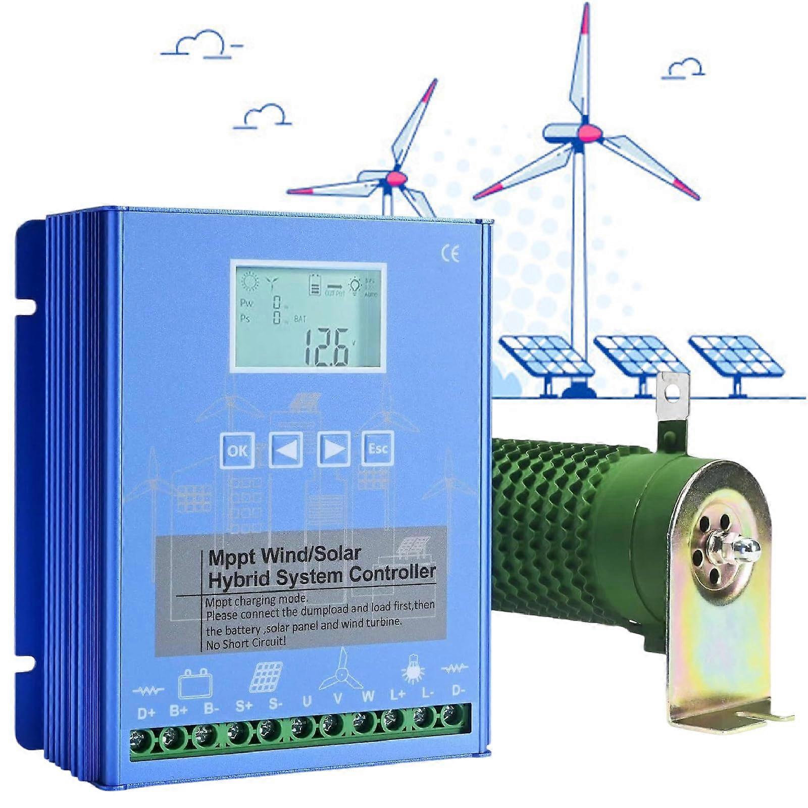 48V 18000W Wind Solar Hybrid MPPT Charge Controller with LCD Display, Auto Regulator for Off Grid System