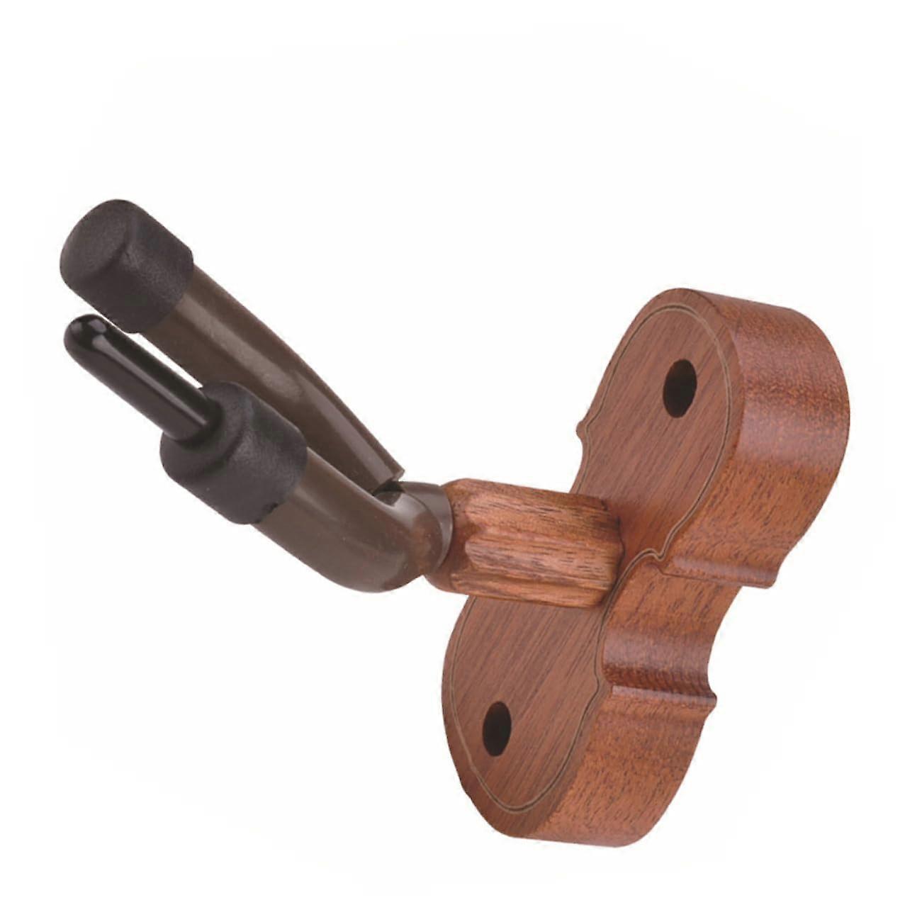 Violin Wall Mount Hook with Protective Padding, Stable Wooden Violin Hanger for Home or Studio