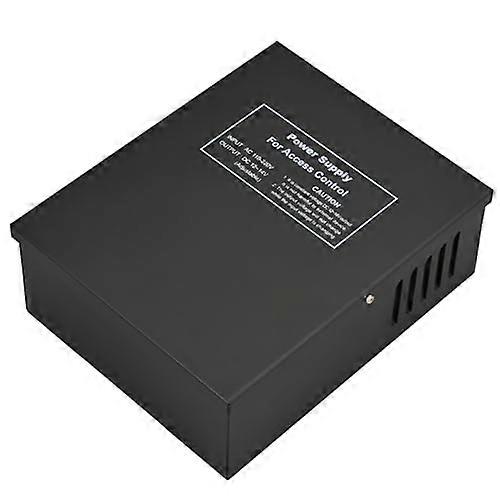 12V 5A Access Control Power Supply with Battery Backup, Adjustable Delay Metal Case Door Access Controller for Electric Lock