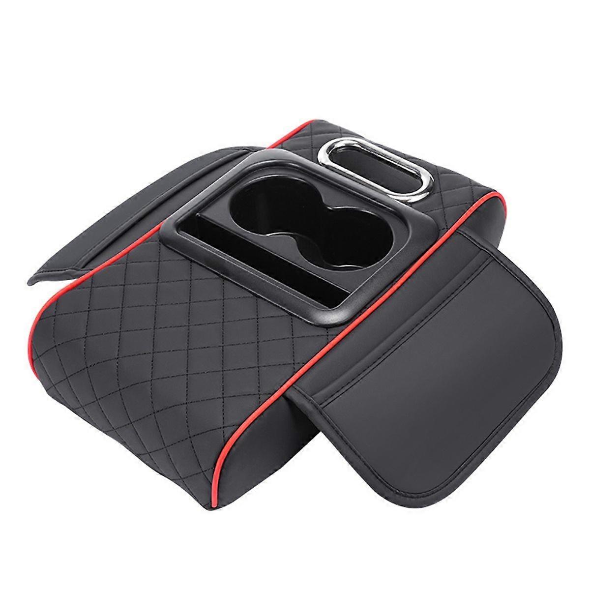 Multifunctional Car Armrest Mat Cup Holder Tissue Box Armrest Box,A