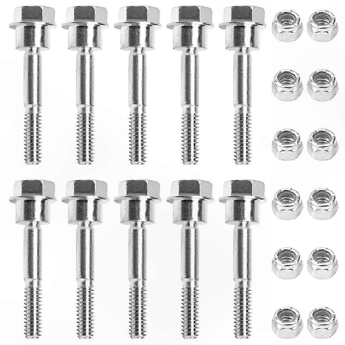 10-Pack Shear Pins, Bolts & Nuts for Snow Blowers and Throwers, Durable Replacement Hardware Kit