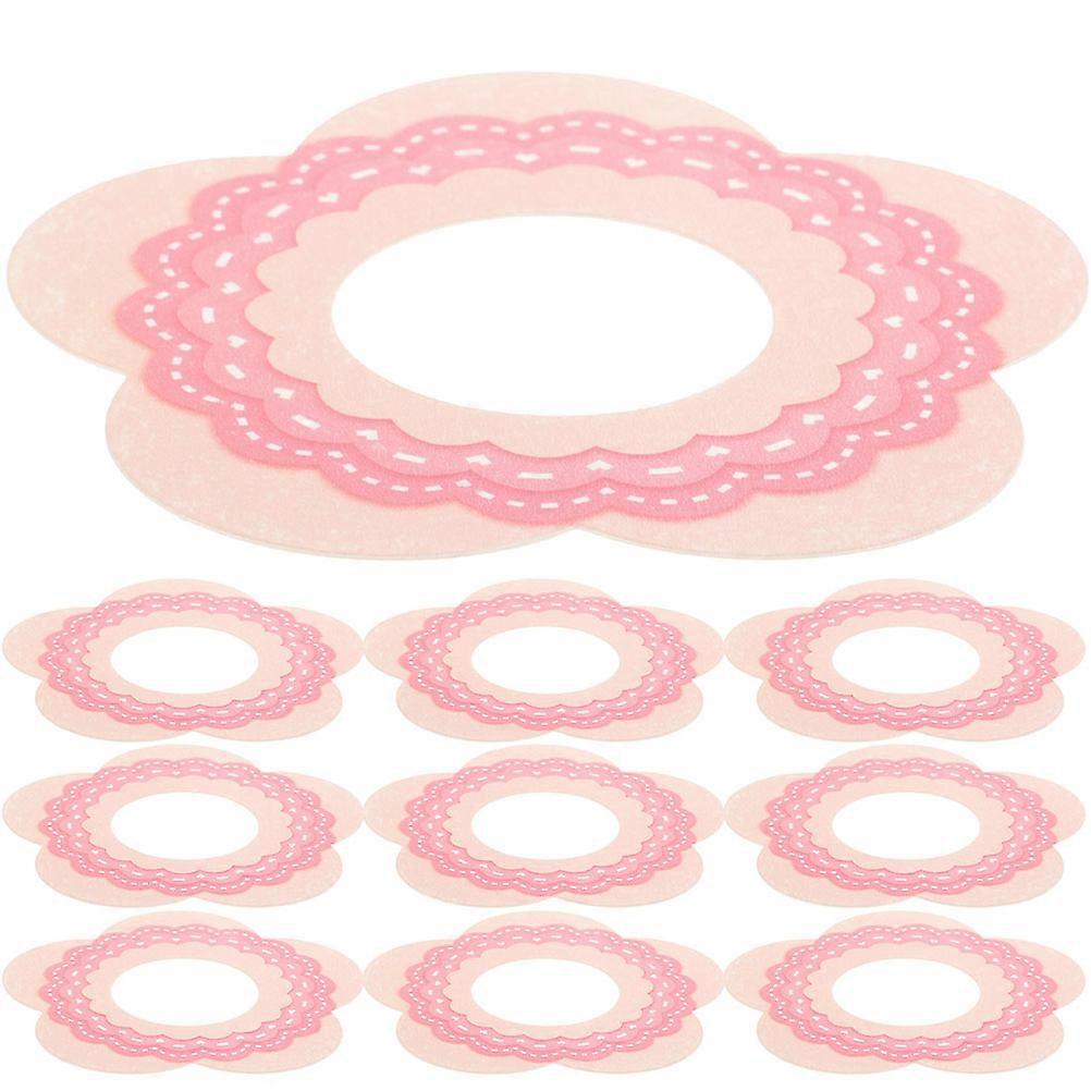 Drip-Proof Paper Tray for Ice-Pop Holder with 200Pcs Pink Accessory