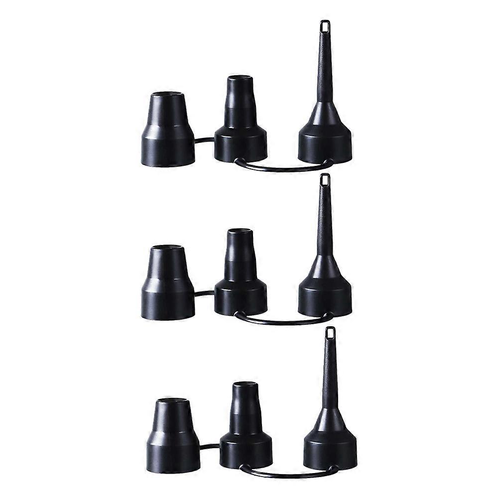 Air Pump Nozzle Plastic Pump Nozzle Head with 6Sets Replacement Nozzles