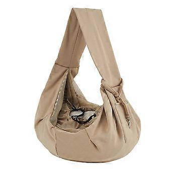 Lemmikkien kantoreppu pienille koirille ja kissoille, käännettävä pentupussi, kädet hengittävä olkalaukku, khaki