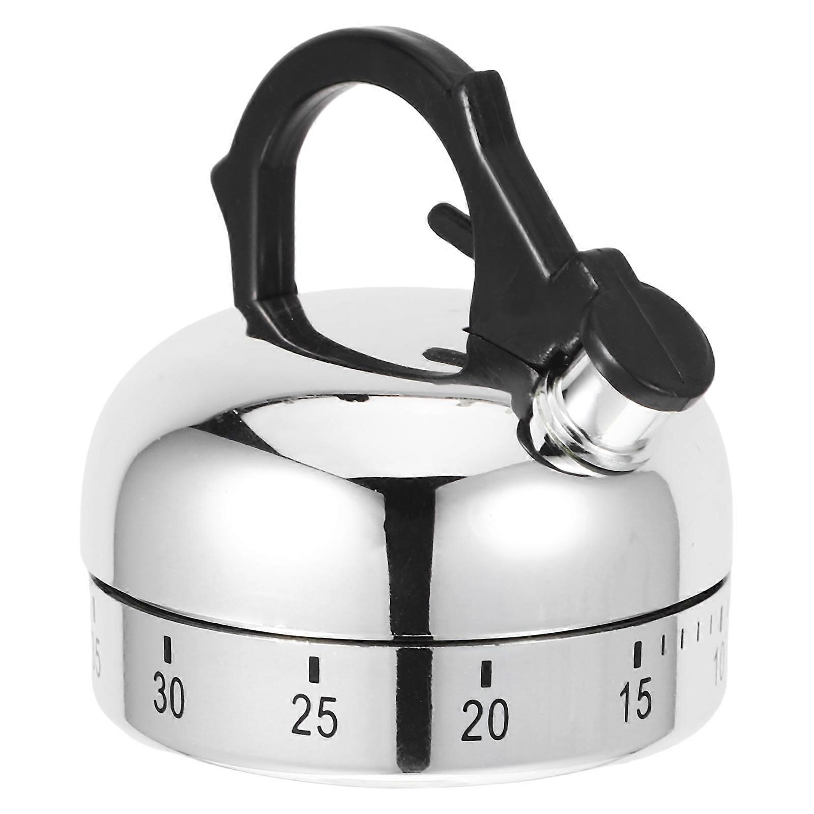 Kitchen Timer Mechanical Tea Kettle Shaped Countdown Timer for Yoga Adults 1Pcs