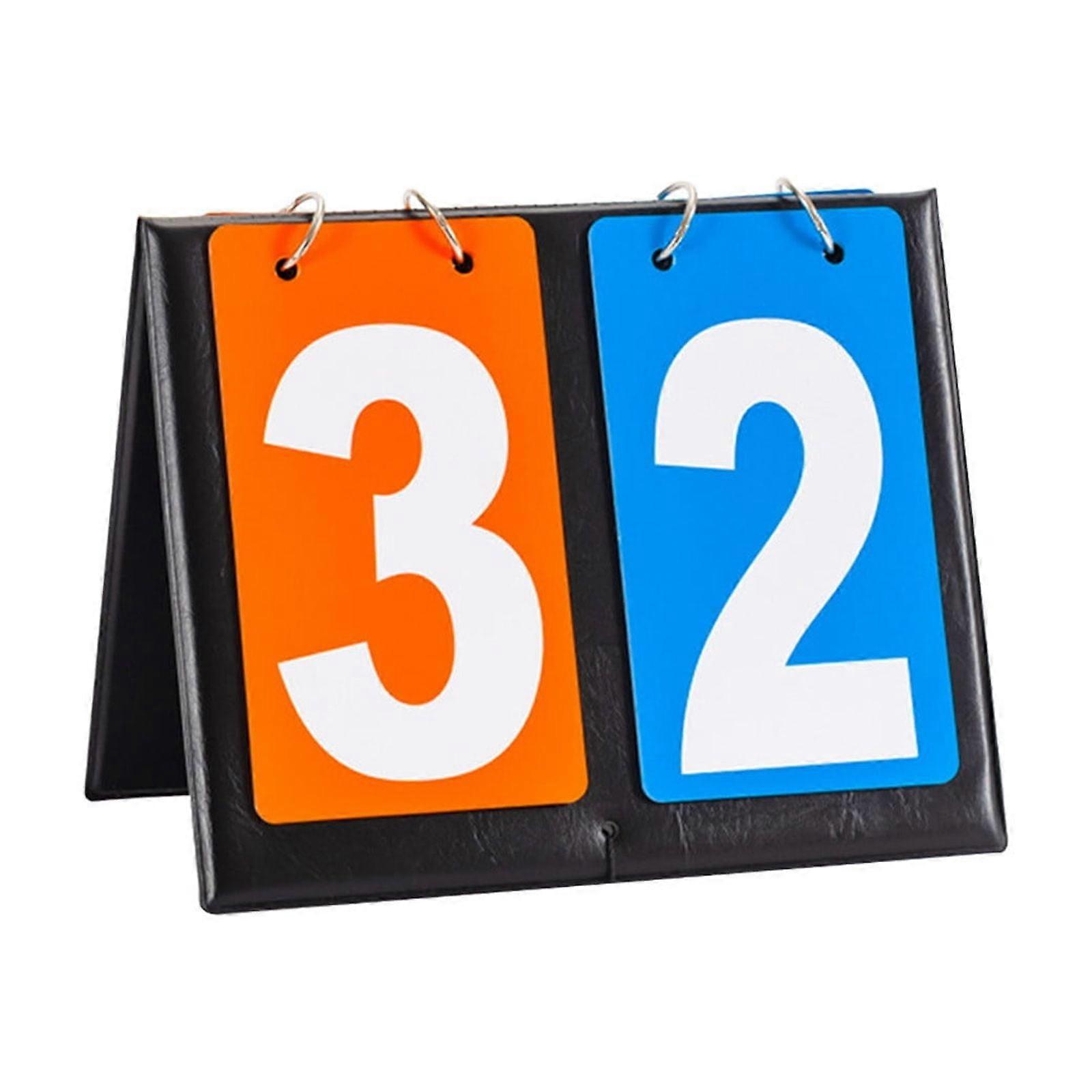 Scoreboard Flip Leather Waterproof Solving Race Tracking Portable