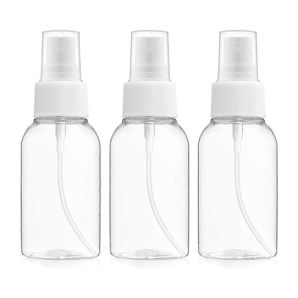 3Pcs 75ml Portable Travel Transparent Empty Refillable Spray Bottle Atomizer