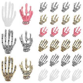 1 Bag of Halloween Nail Charms Halloween Nail Art Charms Skull Palm Nail Charms For Acrylic Nails For DIY Halloween Accessories Unique Nail Charms Man