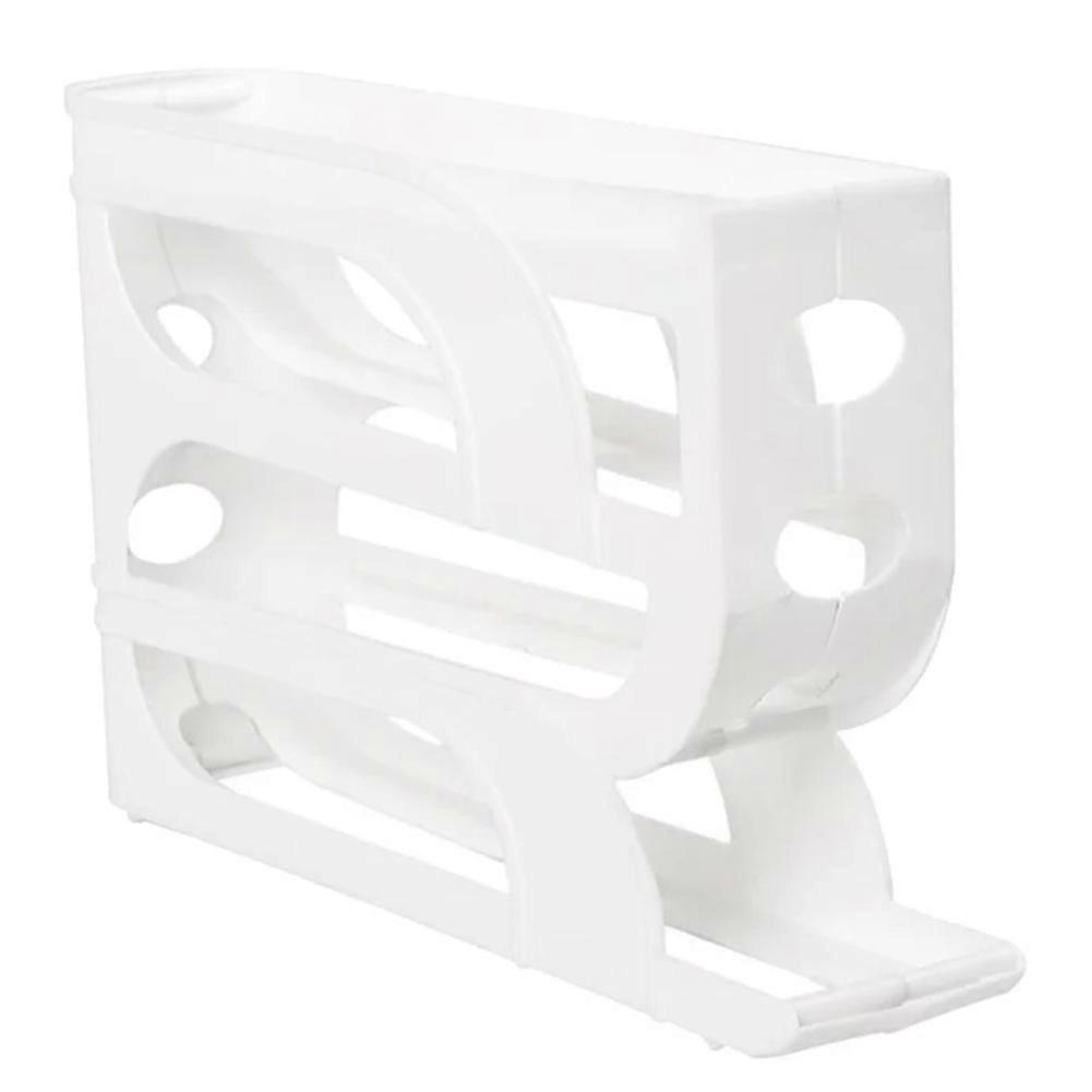 Automatic Scrolling Egg Rack Egg Basket Container Roll Down Refrigerator Egg Dispenser Kitchen Home
