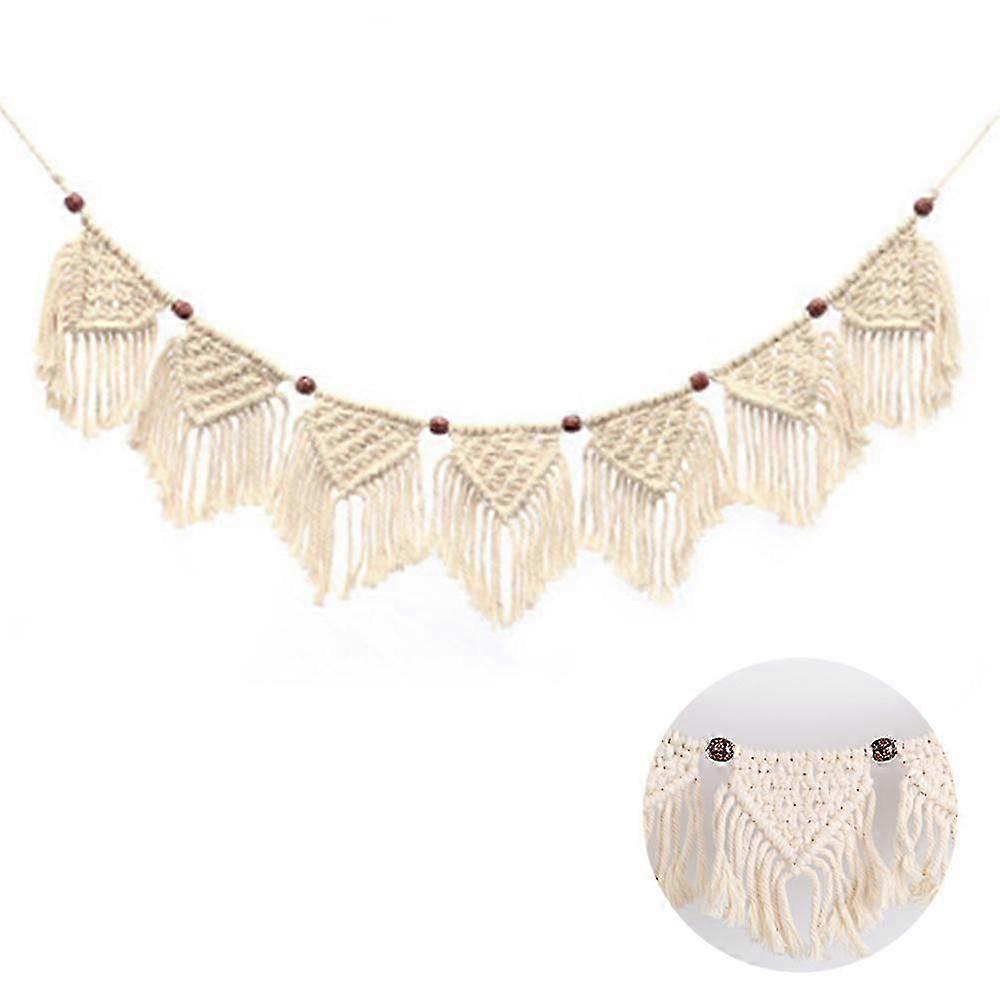 Macrame Tassel Wall Flag Home Decor