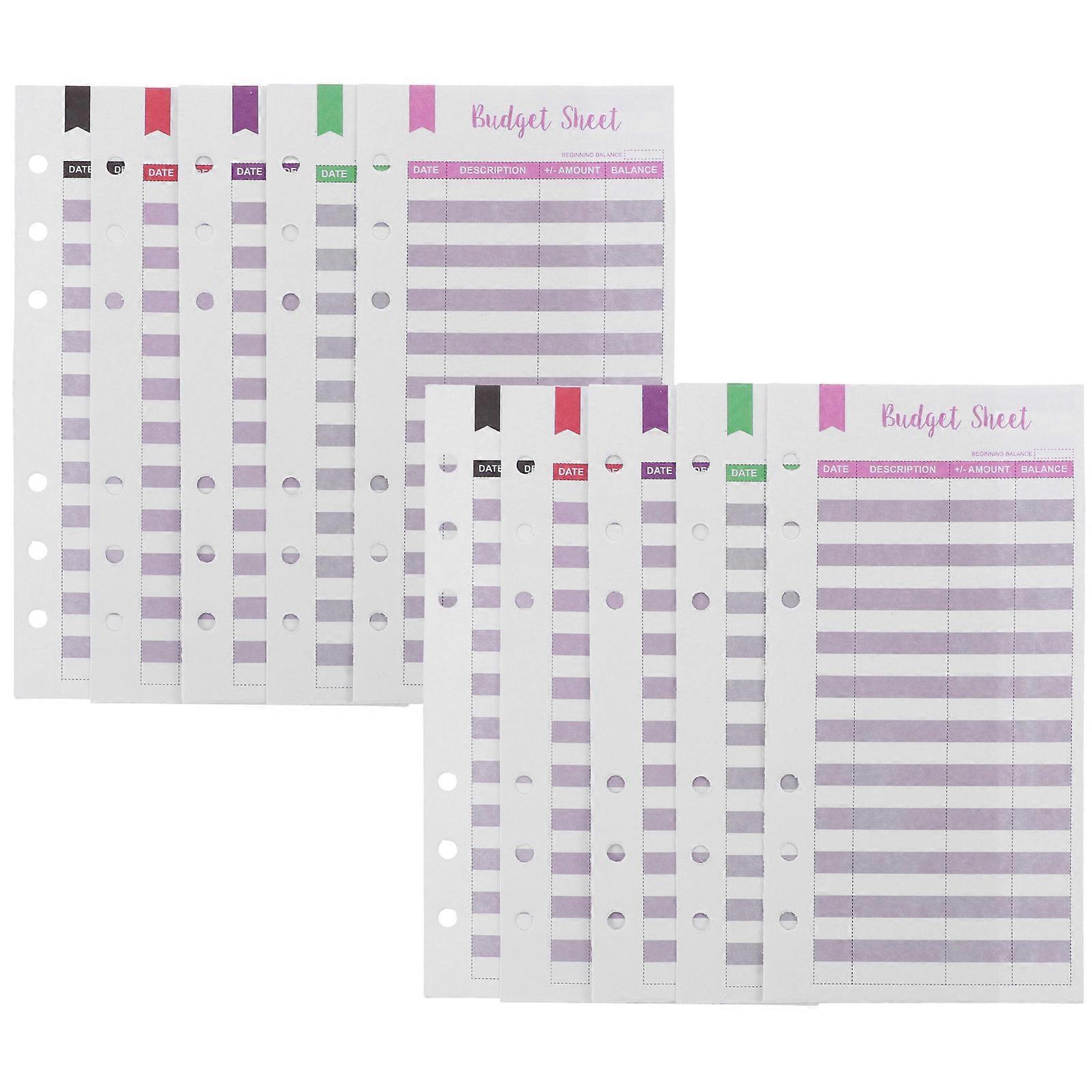 Expense Tracker Budget Sheets Paper for Daily Budget Binder Inserts