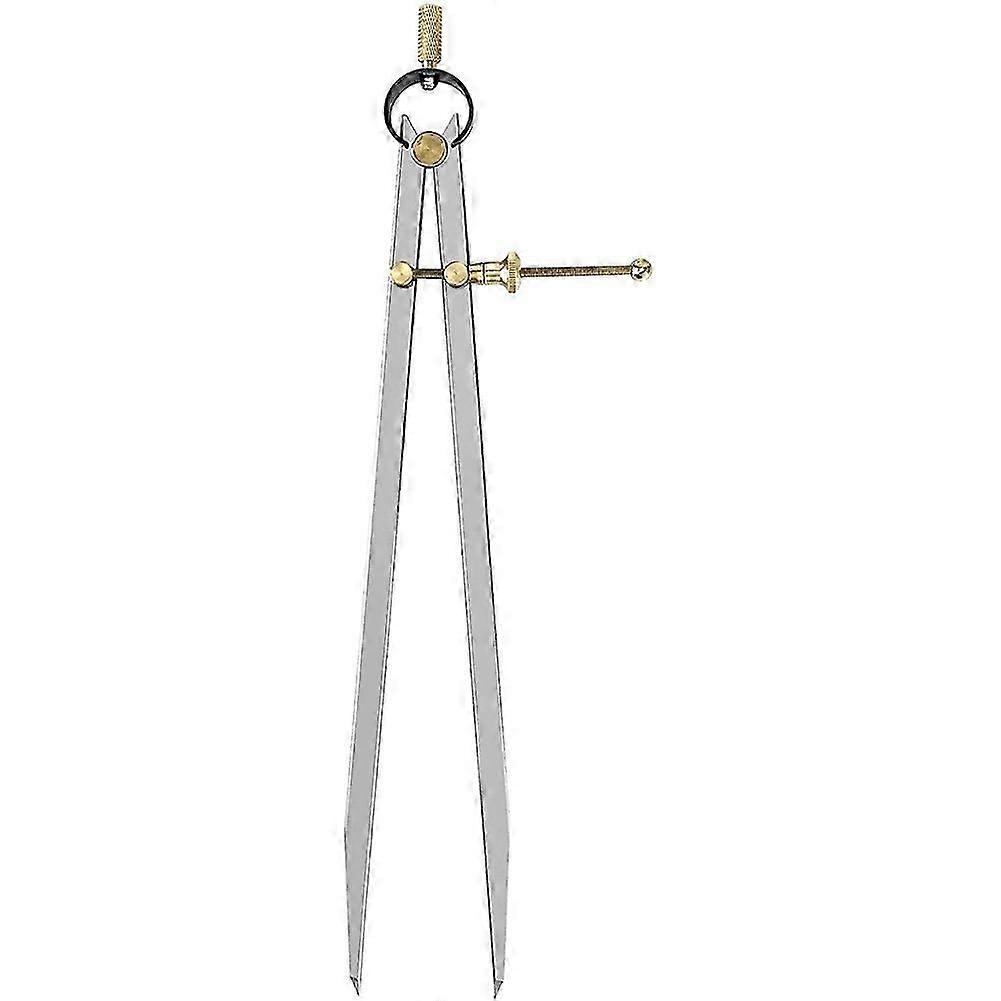 Flat Leg Spring Dividers Calipers, 12inch Precision Divider for Geometry, Drawing, Drafting