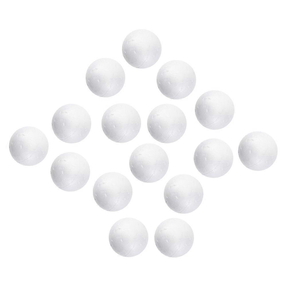 White Solid Foam Balls for Decor 120Pcs Ideal for Wedding and Craft Projects