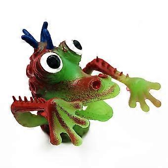 Marionetas de dedo de animales de silicona para niños, juego de 5 piezas para contar cuentos.