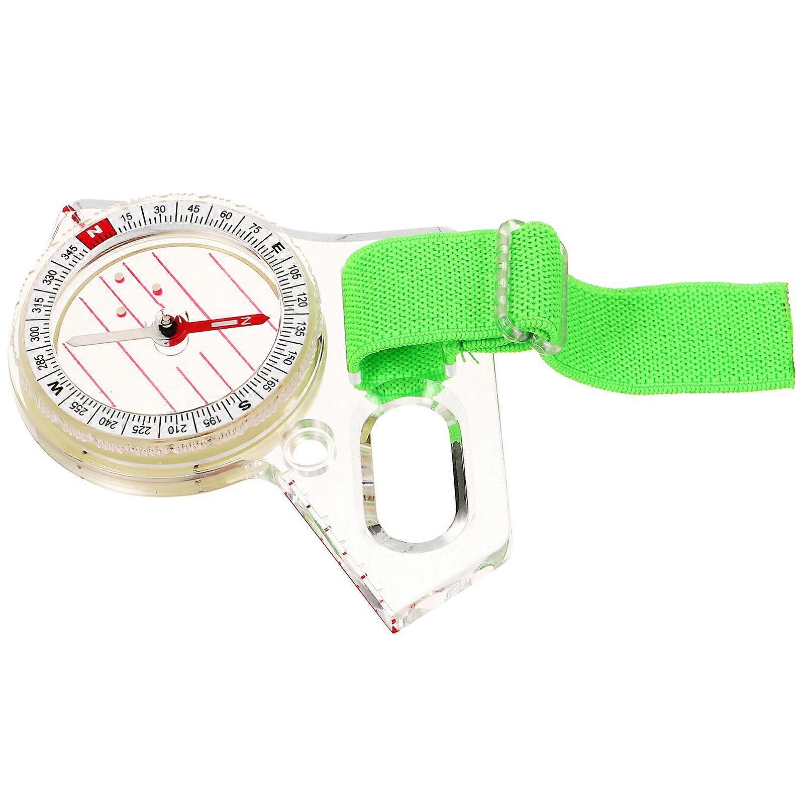Acrylic Compass Tool Precision Directional Compass for Hiking 2Pcs
