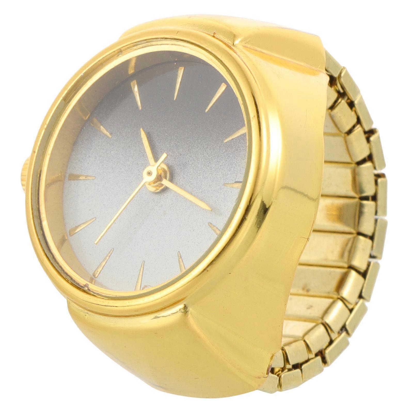 Ring Designed Watch Finger Ring Watch compatible with Decoration 2Pcs Accessory