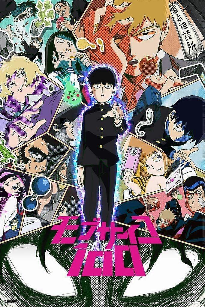 Mob Psycho 100 trepuslespill japansk animeserie logo Crunchyroll merchandise mangaserie strømming trepuslespill kult