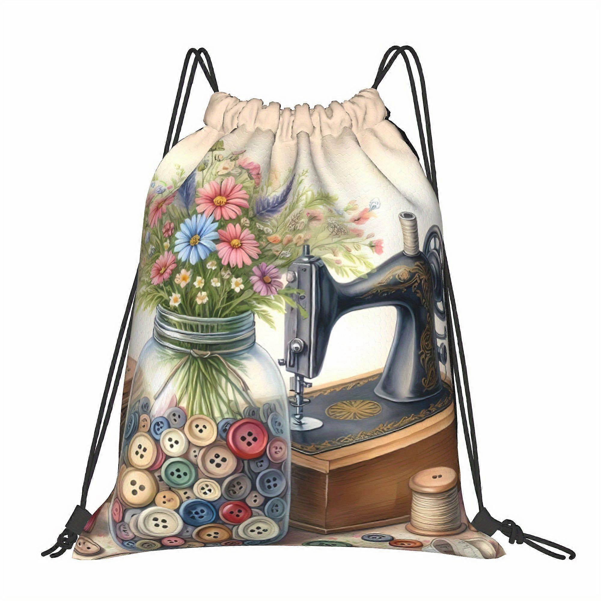 Sewing Machine Drawstring Bags-Dwazs