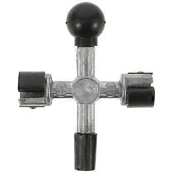 Nettoyeur de bornes de batterie, outil de nettoyage à 4 voies, grattoir pour bornes de batterie, kit de brosses pour le nettoyage des bornes de batterie de voiture, nettoyeur de bornes de précision
