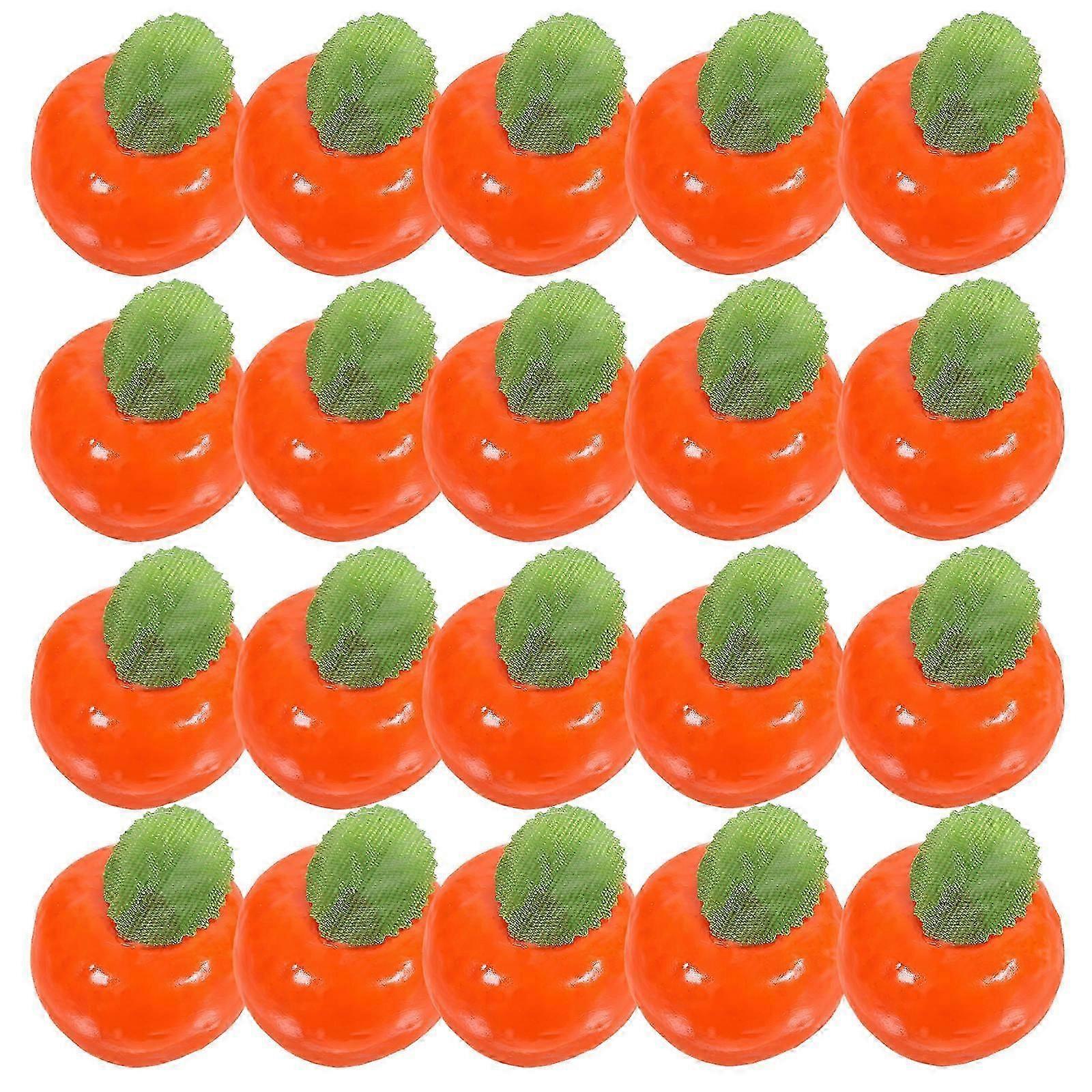 Artificial Orange Model for Decoration 20Pcs Plastic Simulation Fruit Ornaments