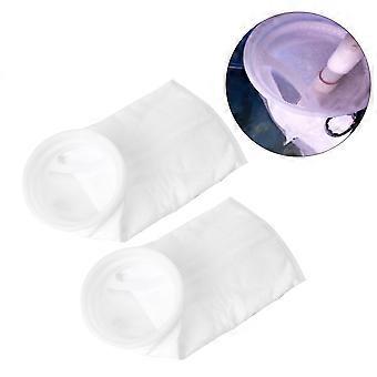 Chaussettes filtrantes pour aquarium, sacs de filtration pour aquarium à usage quotidien, lot de 2 blancs