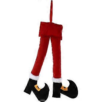 1 Stück Elf Fuß Dekoration Gefüllte Elfe Elf Beine Weihnachten Mantel Dekor Plüsch Puppen Elfen Bein Weihnachtsbaum Beine Dekor Vliesstoff Zartes Geschenk