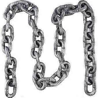 Fake & Funny Big Chain Leash - 75 Inch Dog Leash for Small Dogs & Cats, Humorous Walking Accessory for Chihuahua Poodle and Puppies