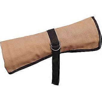 Canvas Camping Cutlery Storage Bag Organizer, Portable Folding Tableware Bag for Outdoor Events, Khaki 60x36cm
