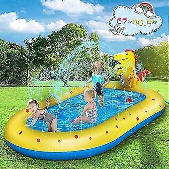 Inflatable water spray pad, outdoor playing in the water, reusable
