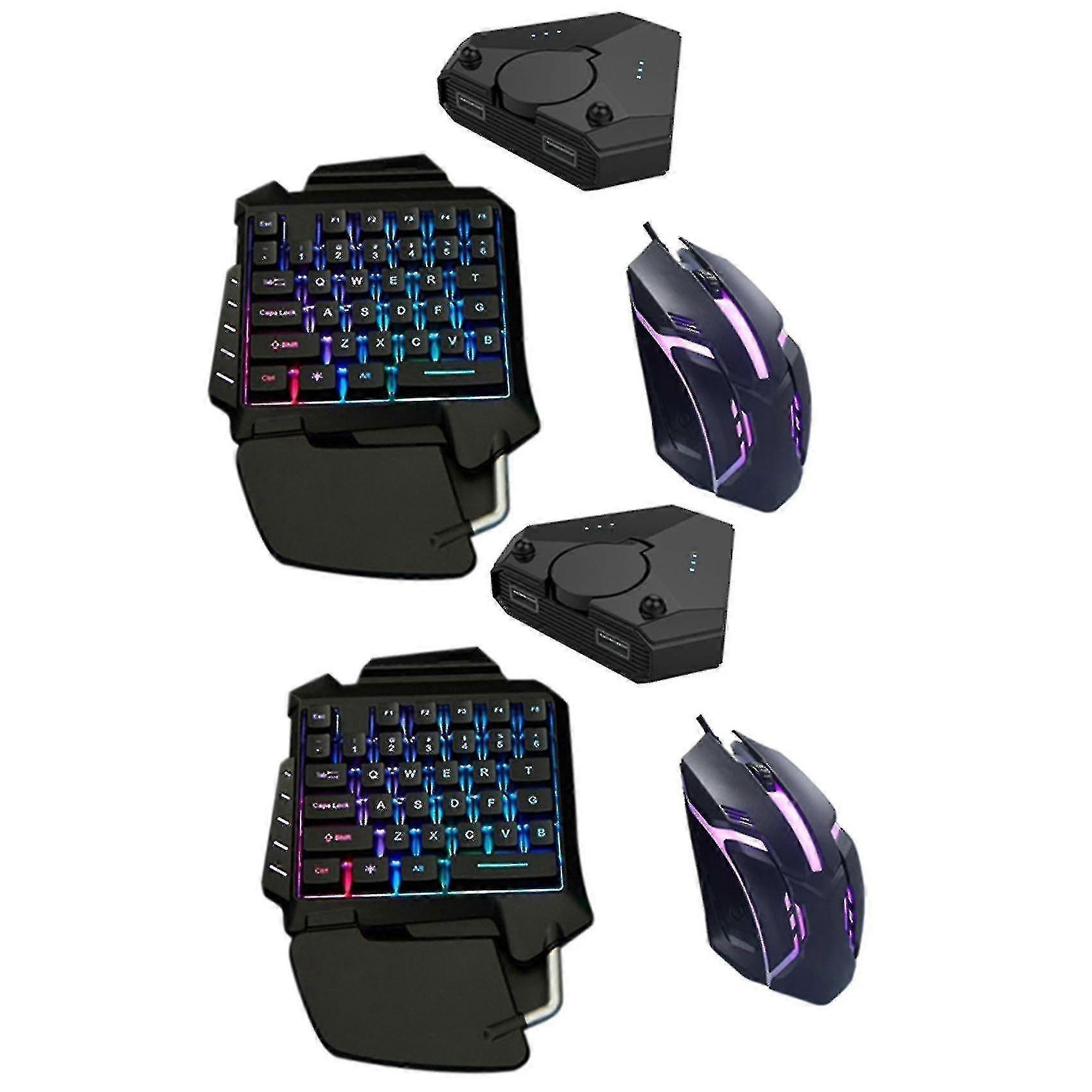 2x Controller For Pubg Gaming Keyboard Mouse Converter Kit Bluetooth 5.0 Mobile Controller For Ios