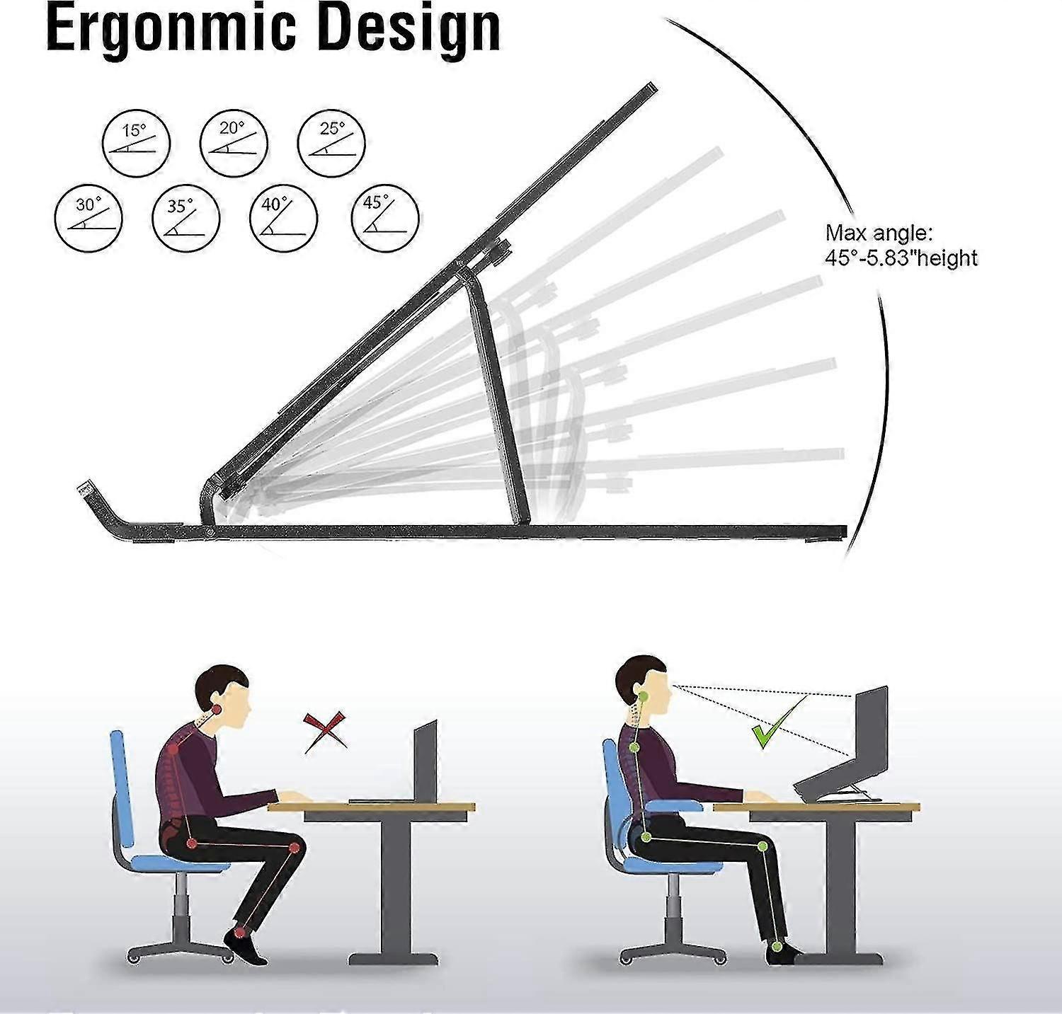 Laptop Stand, Adjustable Aluminum Ventilation