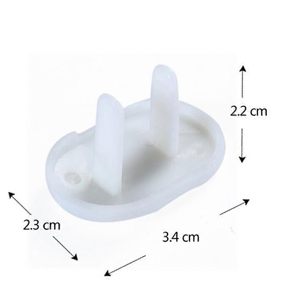 50pcs Child Safety Outlet Covers Electric Socket Cover Socket Protector (White)