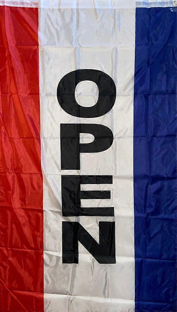 PANNEAU OUVERT VERTICALE DRAPEAU ROUGE/BLANC/BLEU CX2258