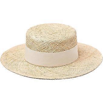 Sun Hat Summer Women's Fisherman Hats Bucket Casual for Sun Warp Knitting Straw Caps with Braid Beach Daily Travel Beige