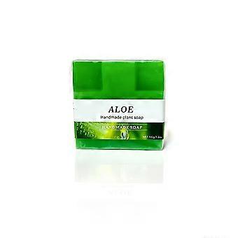 Savon artisanal à l'aloe vera 100 g, savon naturel pour le visage et le corps à la mousse riche et onctueuse, pour un nettoyage quotidien pour hommes et femmes.