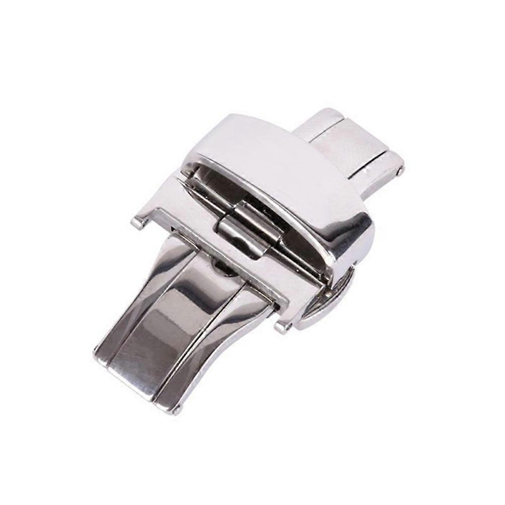 Fermoir de montre en acier inoxydable à double bouton-poussoir (lot de 3)