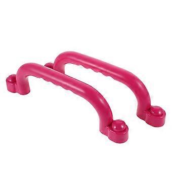 1 par de alças de playground de segurança conjunto de balanço para crianças apertos de mão de segurança para conjunto de escalada play frame play house quadro de escalada play house alças rosa