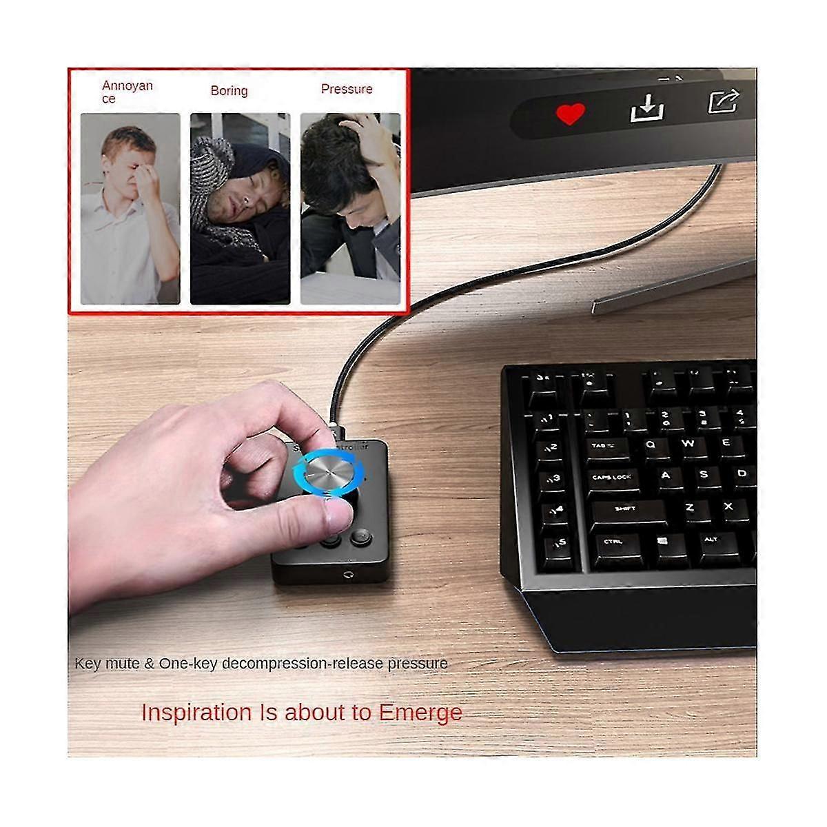 3 Modes Usb Computer Volume Controller Bluetooth Multimedia External Audio Volume Control Adjust Kn