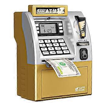 Kids' piggy bank, ATM-style real money piggy bank, supports debit card and coin