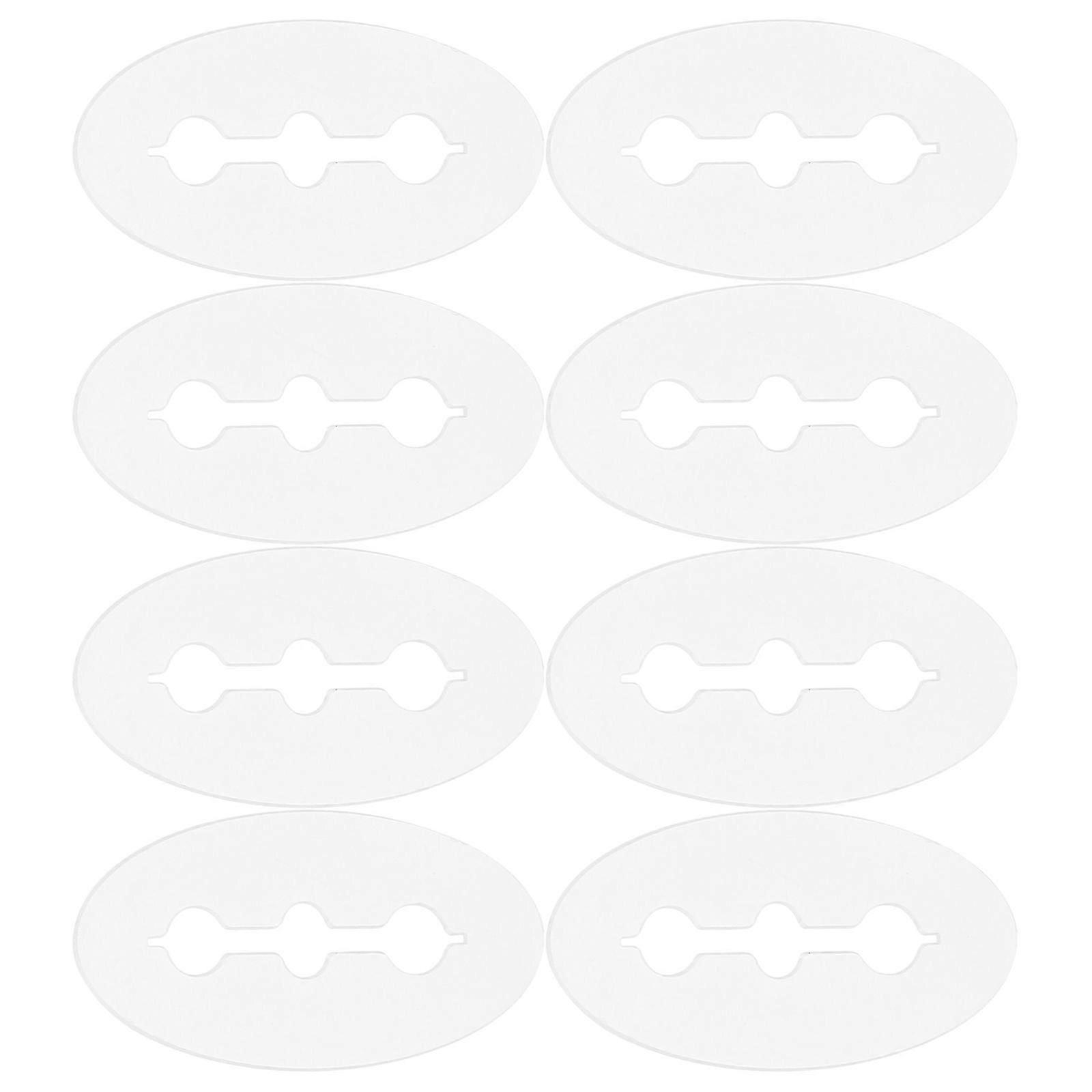 Multi-Use Transparent Peg Hook Disc for Small Hook Fastener 100Pcs