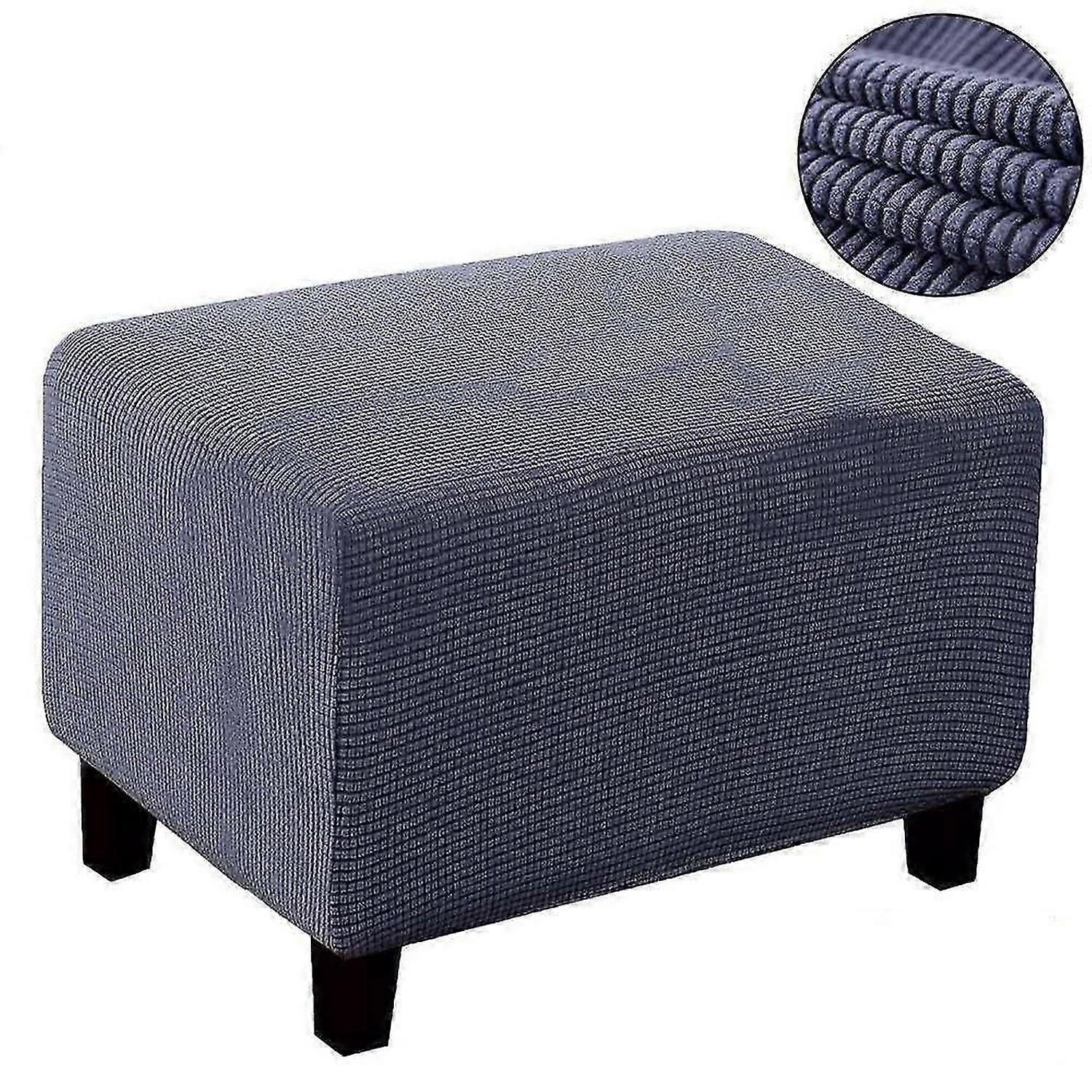 Elastic Protective Cover for Rectangular Footstool