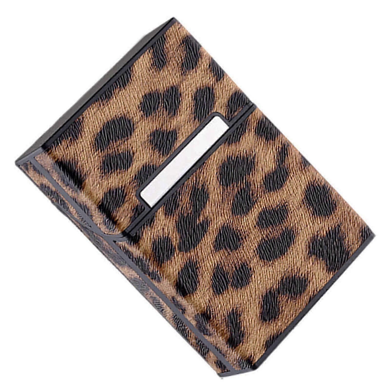 1pc Cigarette Cases Leopard Frame Tobacco Storage Boxes Plastic Cigarette Cases (Leopard)