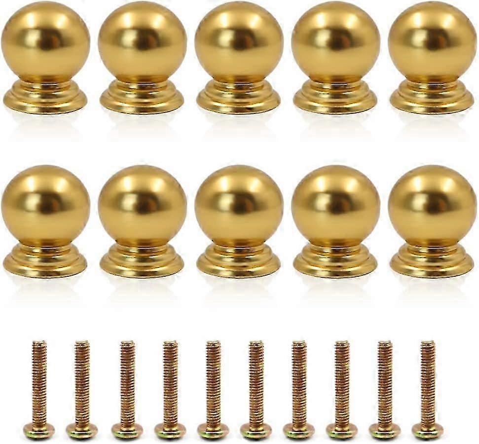 10 Pieces Cabinet Knobs with Screws,Round Ball Knobs Bathroom Cabinet Knobs Dresser Knobs, Modern Cabinet Hardware for Kitchen, Living-Room